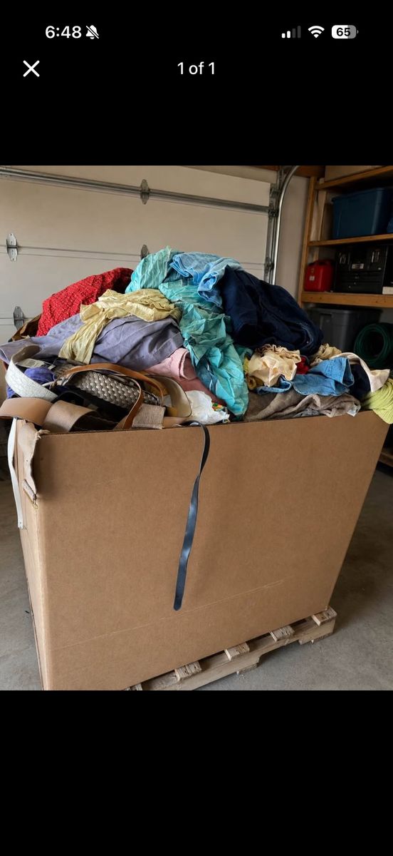 Bulk Pallet of Assorted Used Clothing and Apparel Mixed Lot