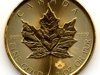 1oz 24k BU Maple leaf coin(s), 1% over spot