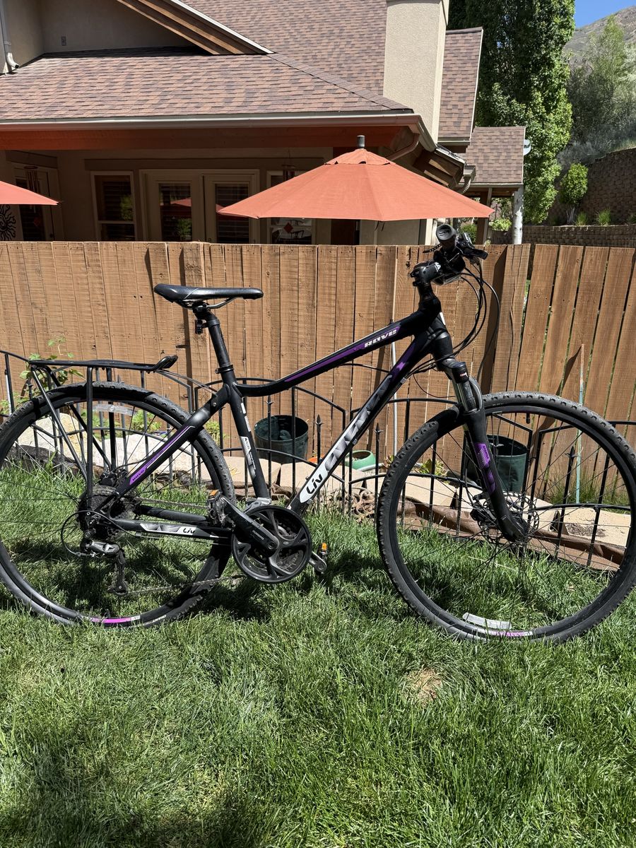 Liv Rove women’s bike in black/purple