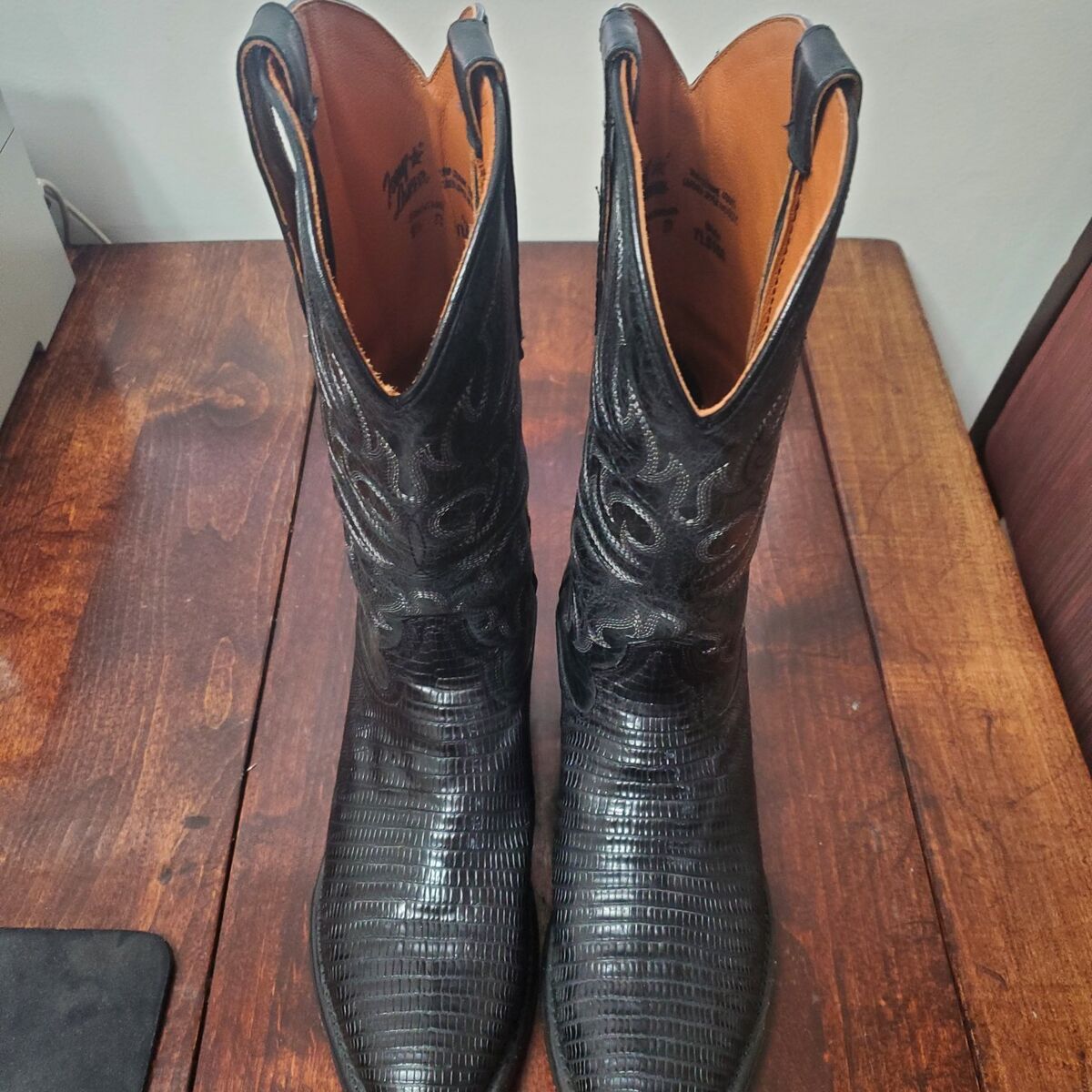 lizard cowboy boot 9 1/2 d