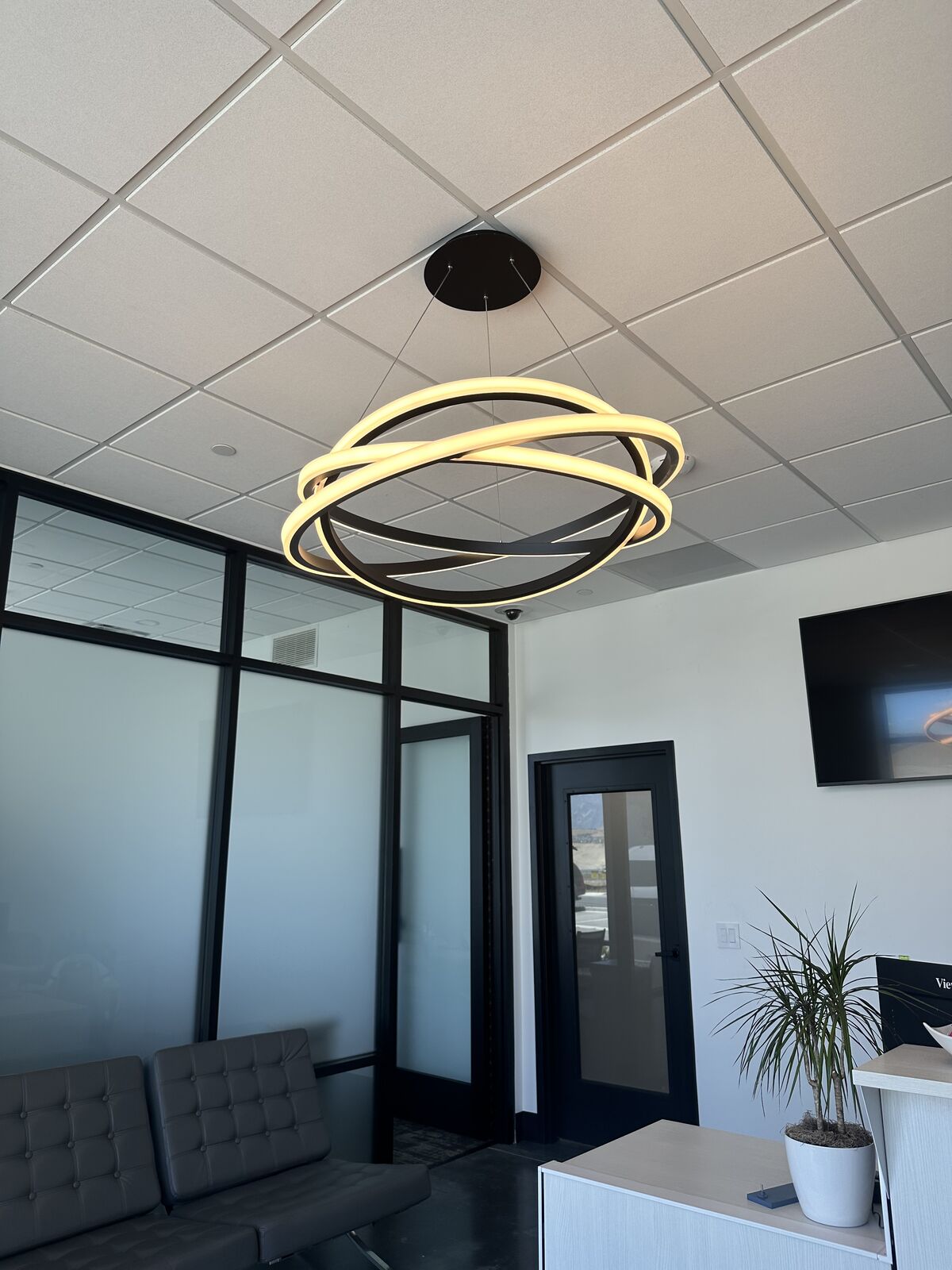 LED soft white chandelier