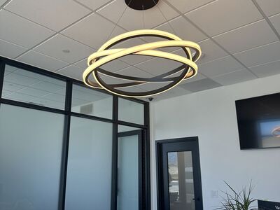 LED soft white chandelier