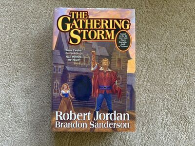 SIGNED The Gathering Storm, by Robert Jordan and Brandon Sanderson (hardcover, large)