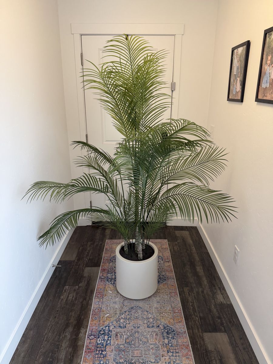 Faux 6.5’ Palm Tree with Smooth Planter from Costco