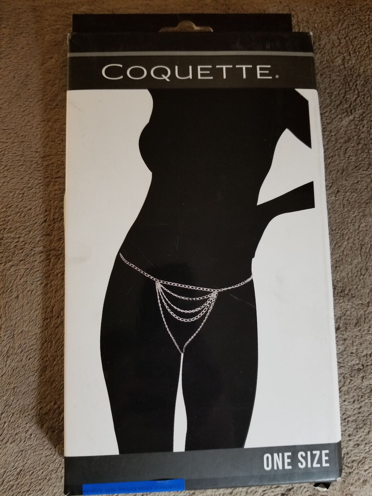 Crotch-less Chain G-string w/ Adjustable Back - Unopened