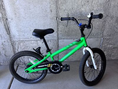 Green children’s bike 18 inch tires