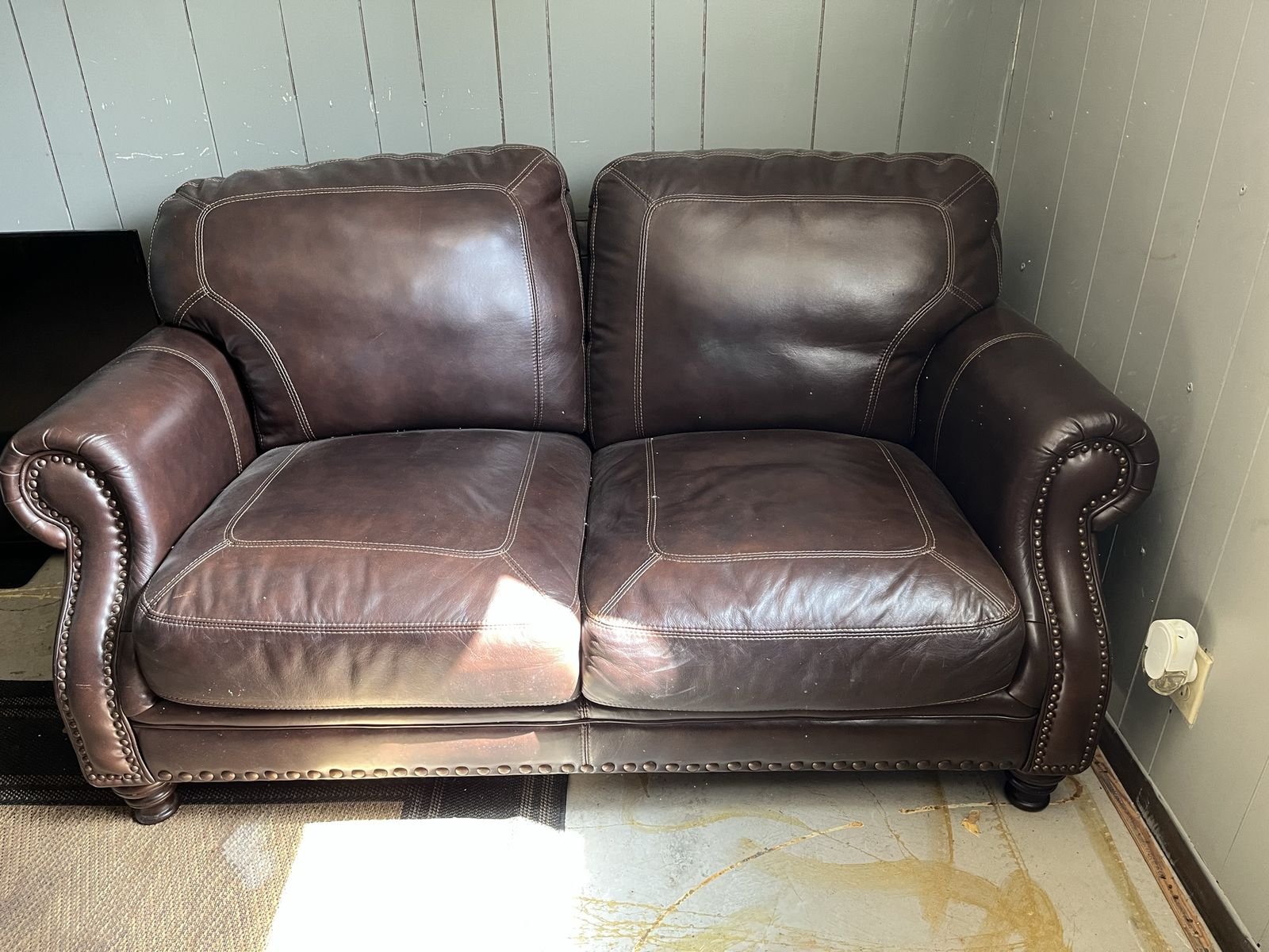 Leather couch