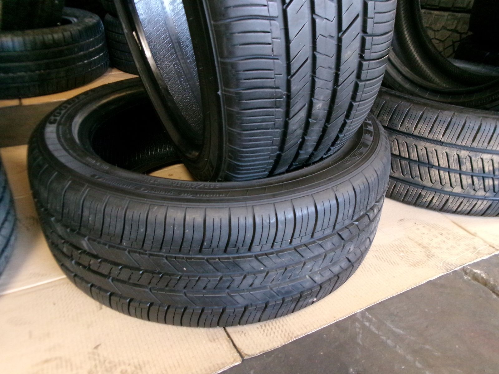 235/45R18 GOODYEAR EAGLE PAIR OF TWO USED TIRES