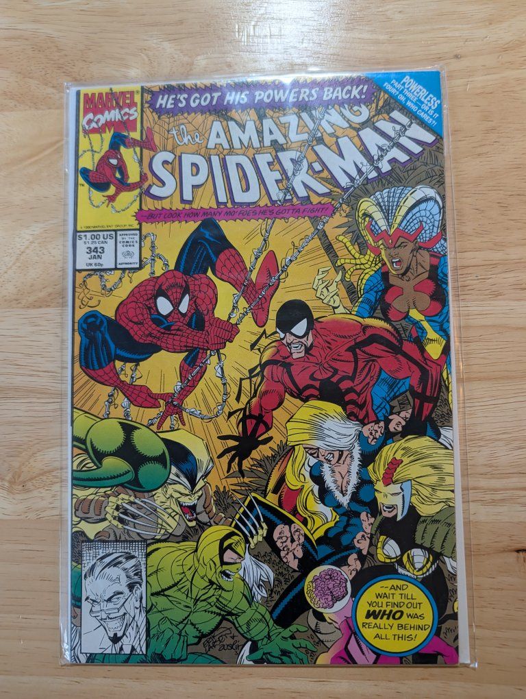 The Amazing Spider-Man #343 (1991) Spider-Man Marv