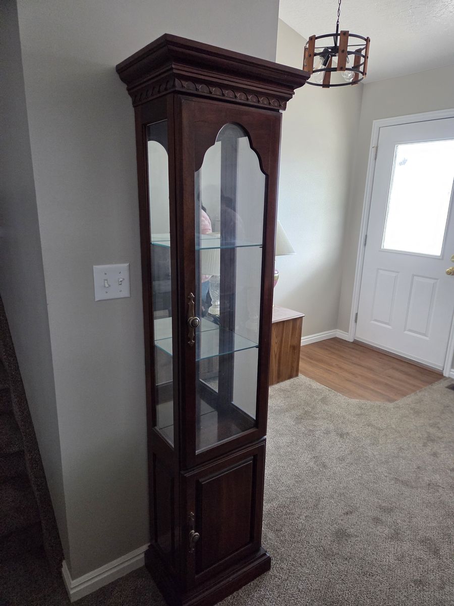 1980's Americana Curio Cabinet