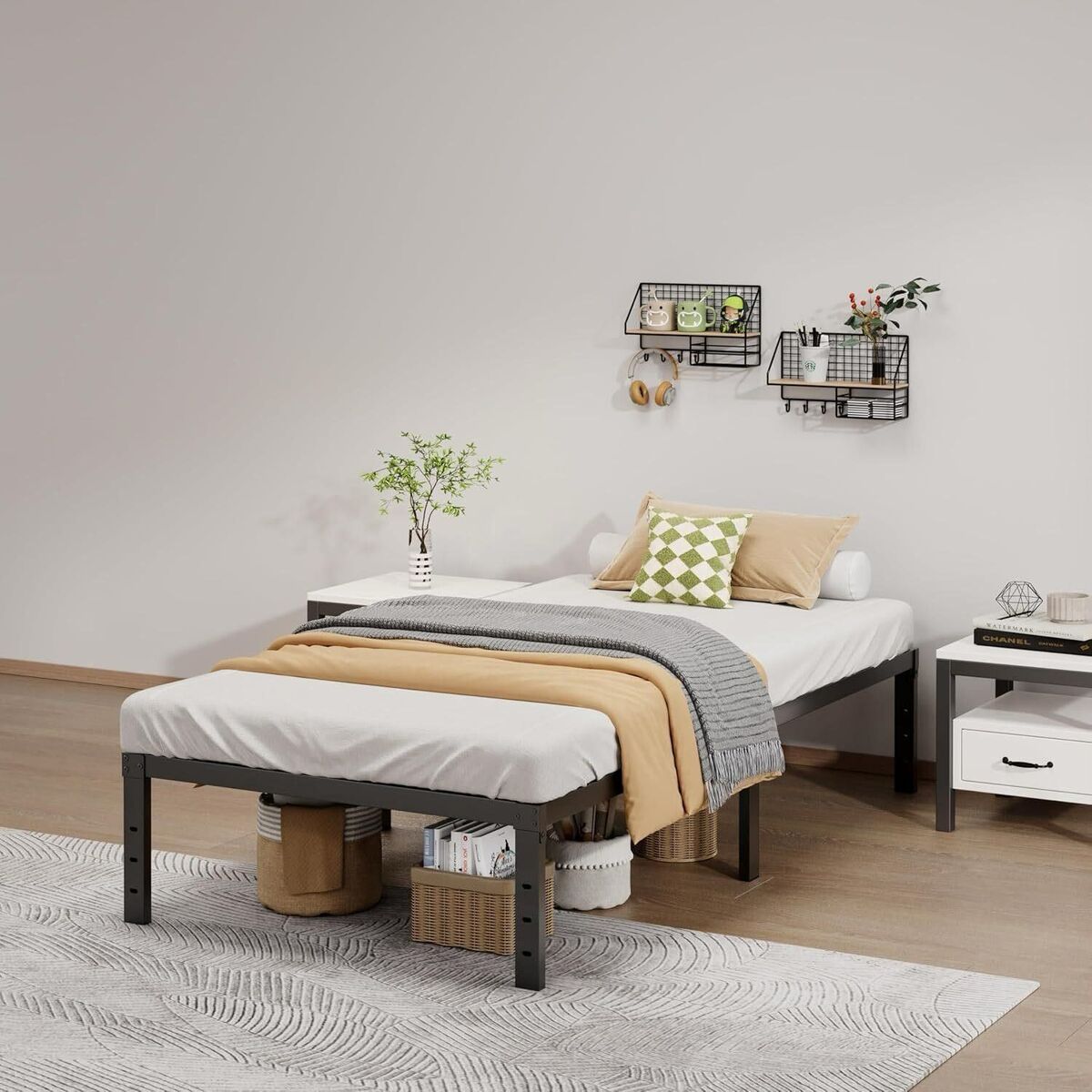 Twin 14” Metal Platform Bed Frame – SPECIAL DEAL