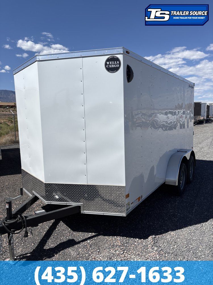 7x14 Wells Cargo FastTrac Enclosed Cargo Trailer - 6'6" Interior - 7K GVWR -