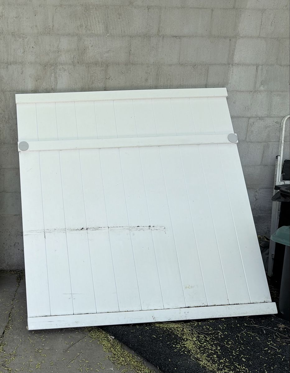 White Vynil Fence Section