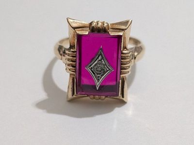 Vintage 10k yellow gold ring