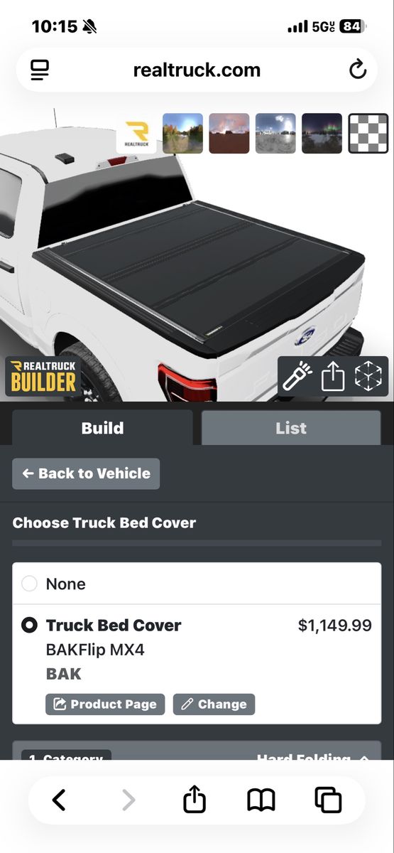 Real Truck Bed Cover 5’6” F-150 Almost New $850