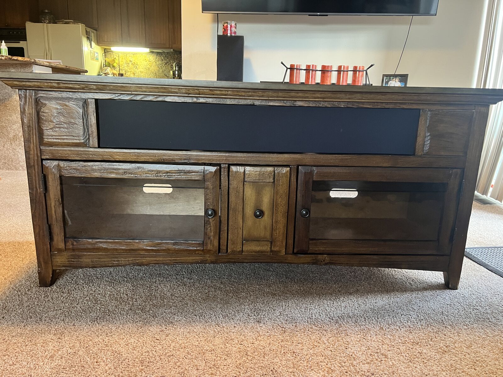 Heavy Duty Wood TV Stand