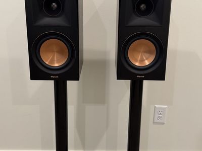 Klipsch RP600M Bookshelf Speakers (Pair) w/Stands