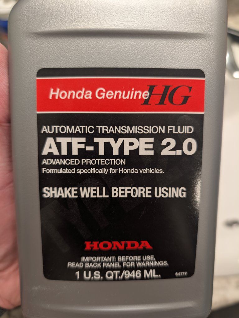 5 quarts Honda ATF Type 2.0