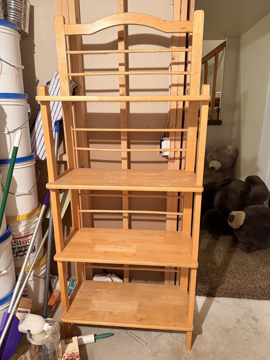wooden bookcase