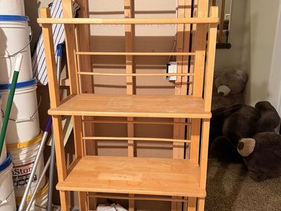 wooden bookcase