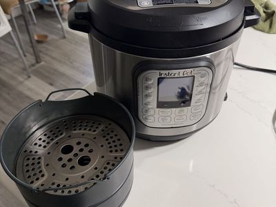Instant Pot Nova Plus Pressure Cooker with Insert Basket Stainless Steel