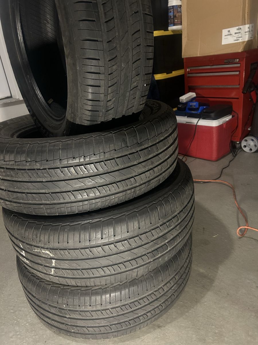 Set of 4 Used Car Tires - Good Tread Depth 4 tires 235/60/18 Mastercrat Stratus 275.00