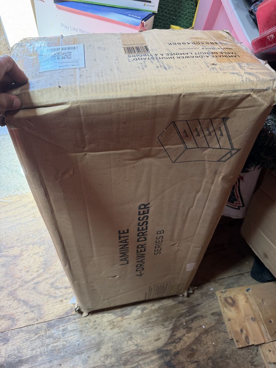 Unbranded Laminate 4-Drawer Dresser - Series B (New in Box)