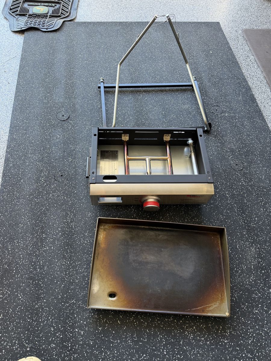 Portable Griddle Cooking Station with Stand, RV or Camping Use