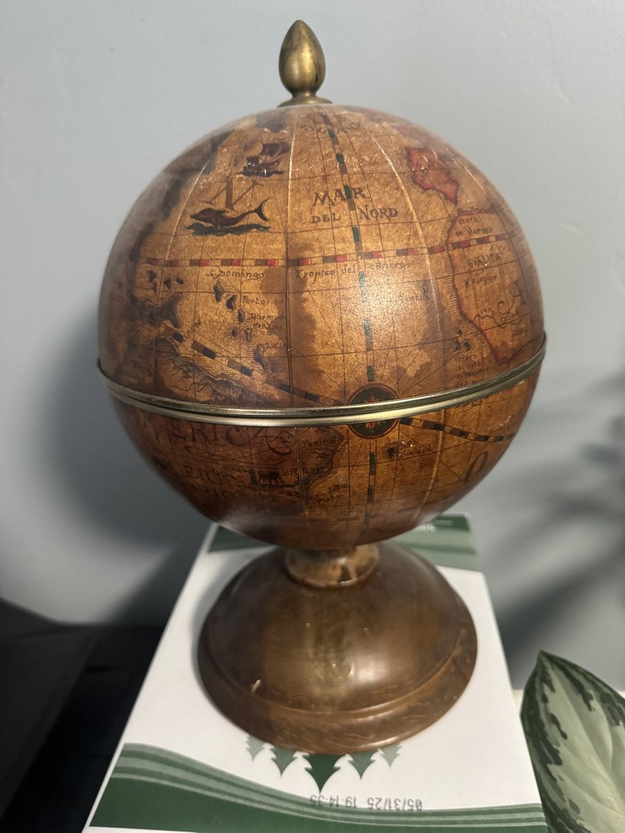 Desktop Globe Cooler Opens In Half