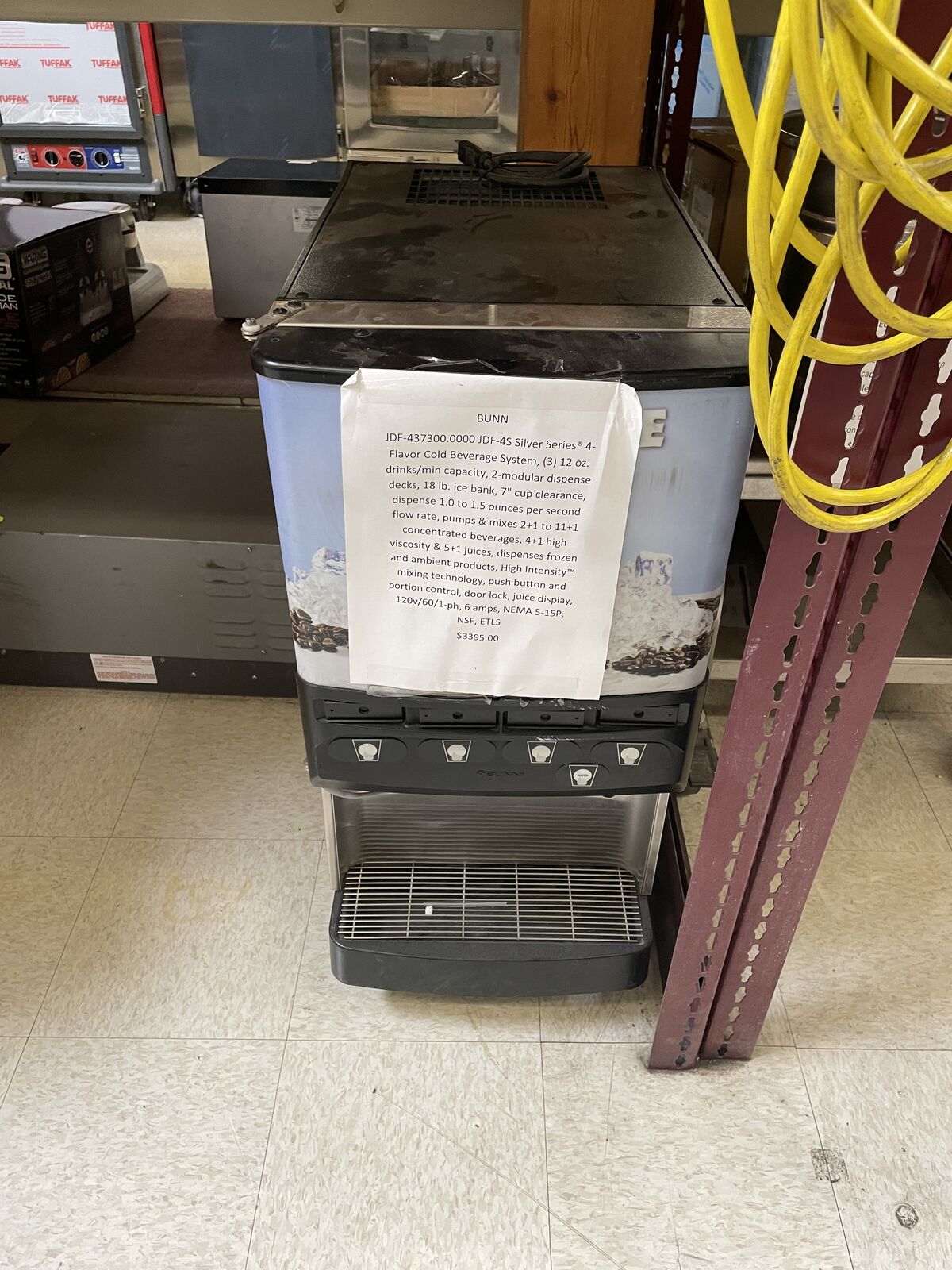 BUNN 4 FLAVOR COLD BEVERAGE SYSTEM