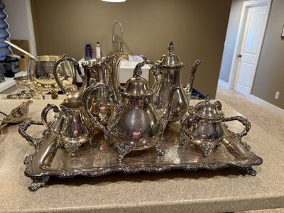 Vintage Wilcox American Rose 1960s Serving Set