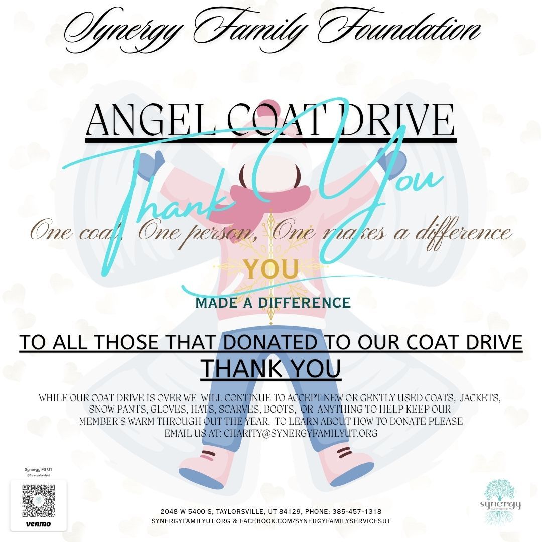 Thank You to All to Who Donated to our Coat Drive - Synergy Family Foundation