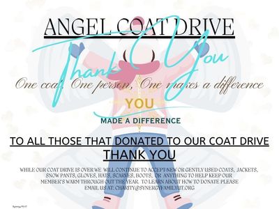Thank You to All to Who Donated to our Coat Drive - Synergy Family Foundation