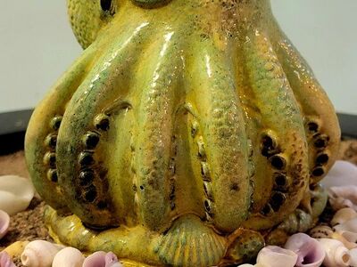 Octopi, succulent, air plant, pens, brush, trinket