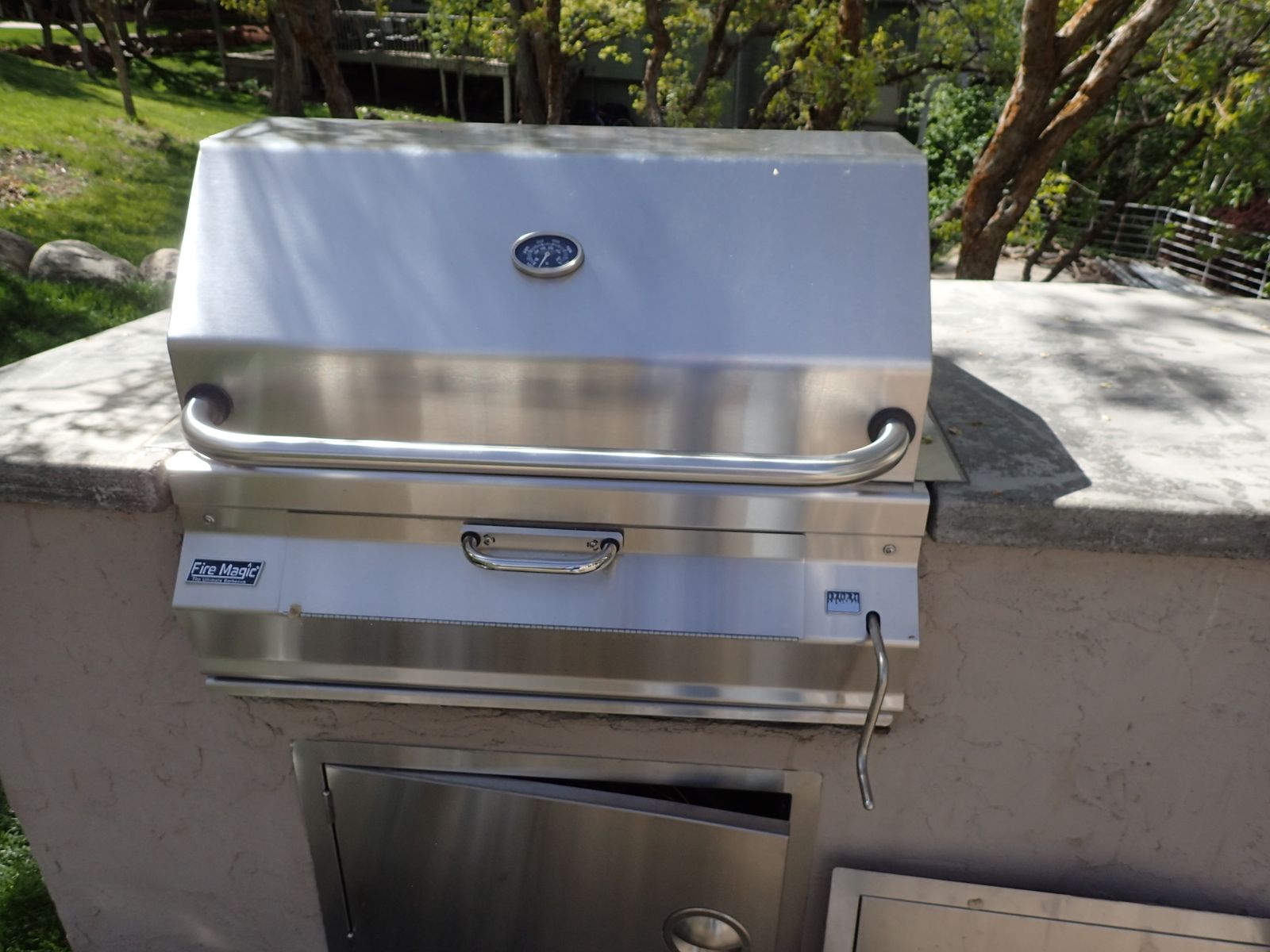 Fire Magic 30-inch built in charcoal grill BBQ