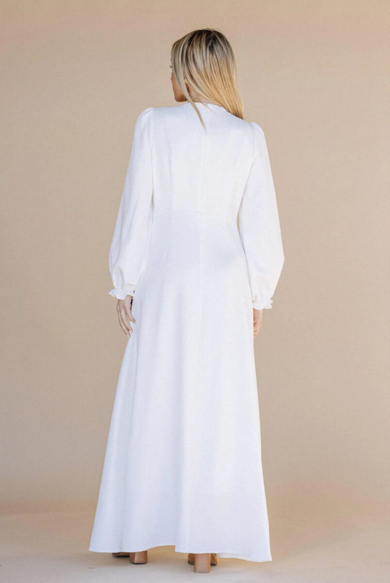 The Haven Temple Dress in Creamy White