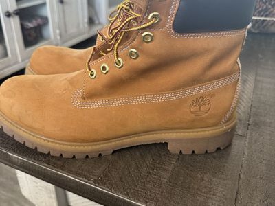 Timberland Original 6-Inch Premium Wheat Waterproof Boots - Men's Size 11.5