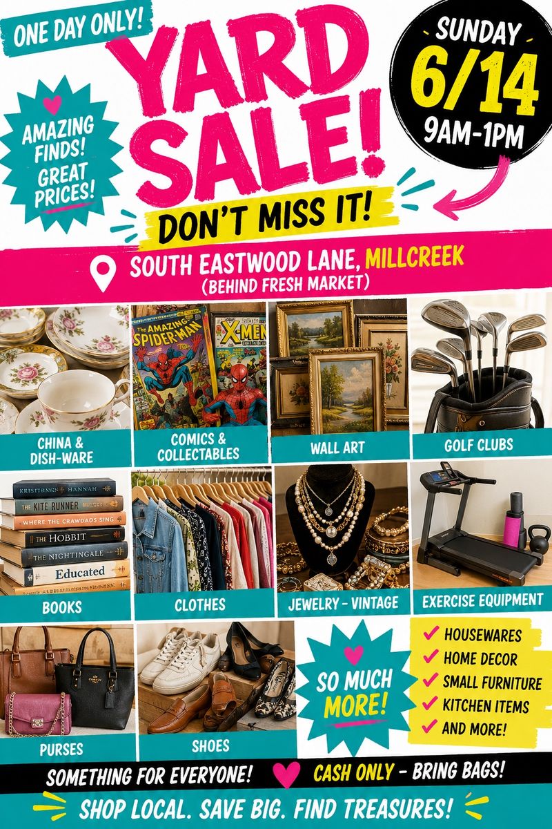 YARD SALE – Collectibles, Golf Clubs, Vintage Jewelry, Clothes & More!