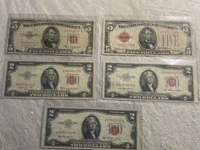 Circulated Legal Tender Notes (Red Seal)