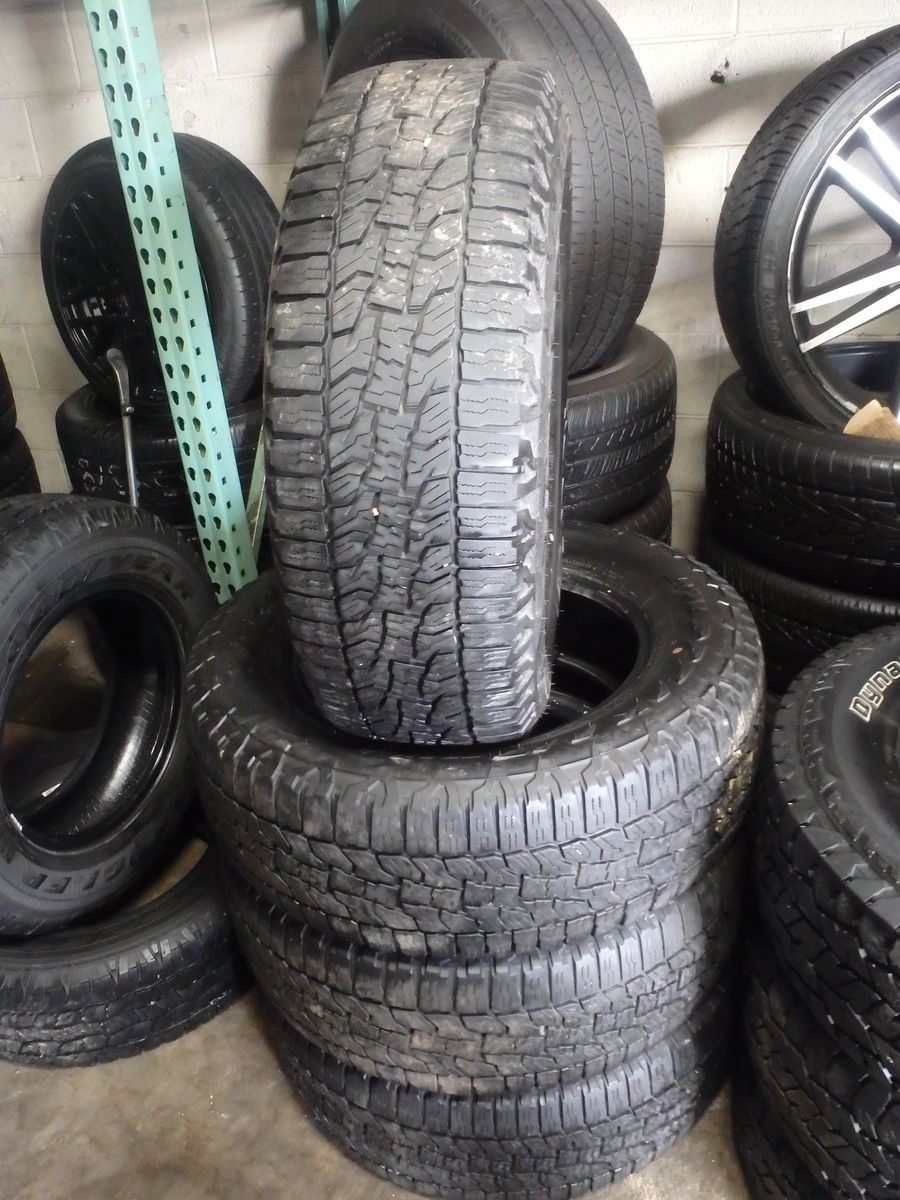 255/65R18 FALKEN WILPEAK A/T TRAIL SET OF USED TIRES