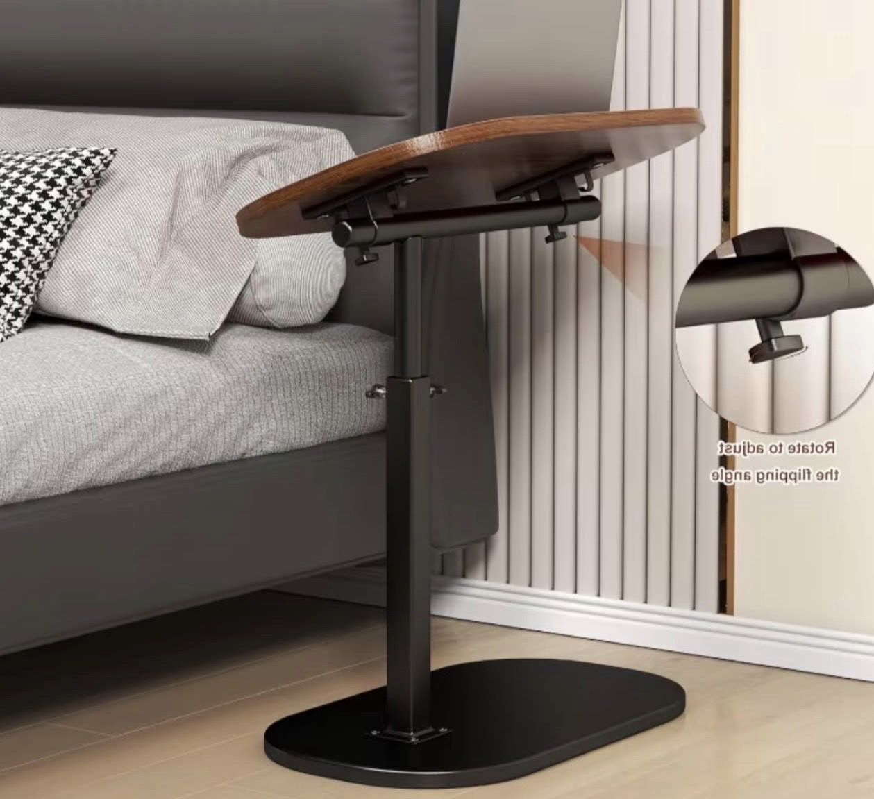 Adjustable C-Shaped Side Table — Brand New
