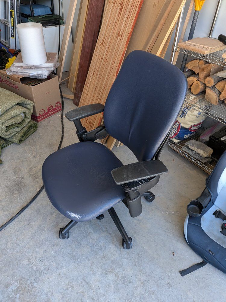 Steelcase Office Chair - Ergonomic, Adjustable, Blue/Black