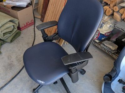Steelcase Office Chair - Ergonomic, Adjustable, Blue/Black