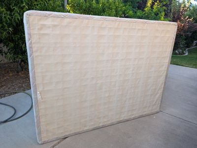 box springs and metal frame. Queen size