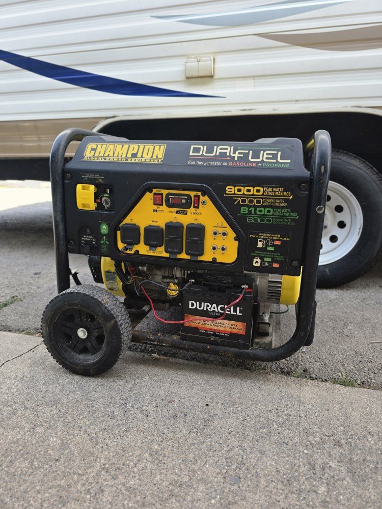9,000-WATT CHAMPION POWERHOUSE — Dual Fuel — Freshly Serviced & READY!