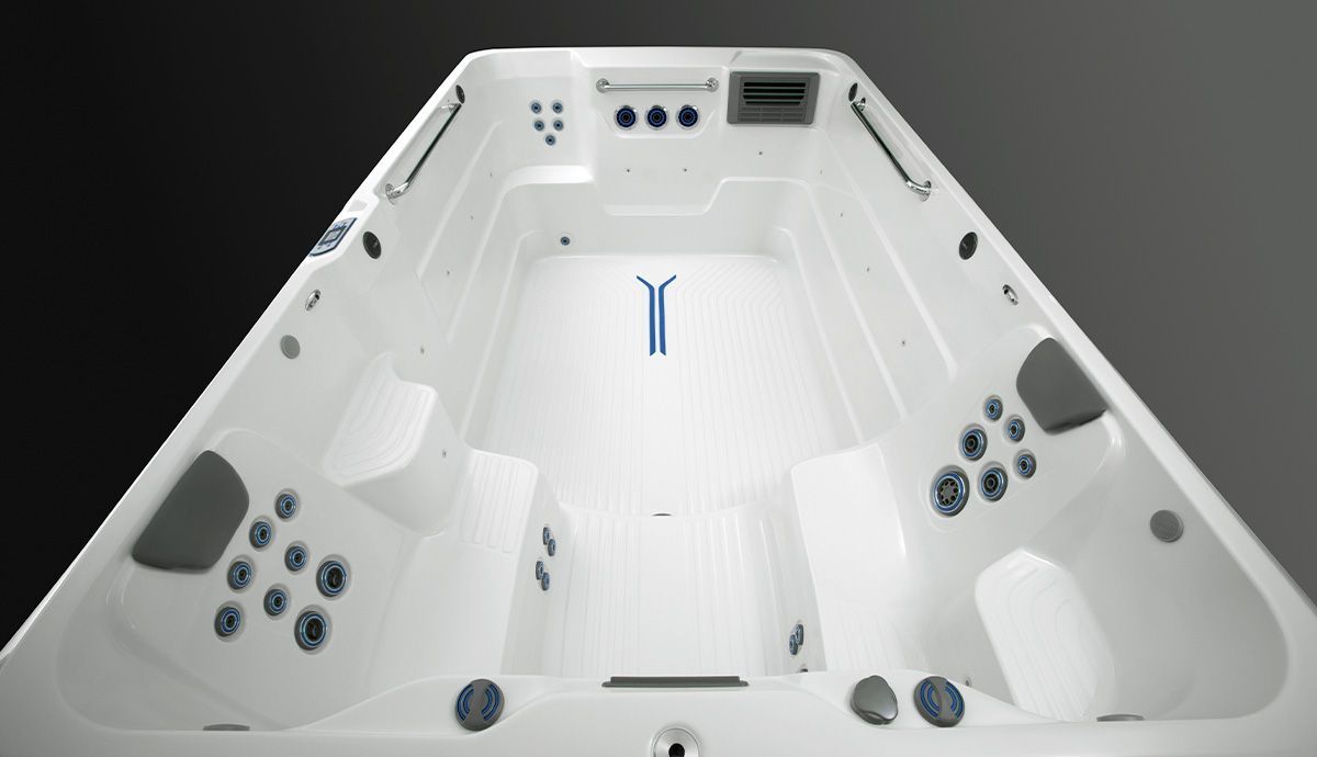 2021 Endless Pools R-200 infinity pool and spa (gray)
