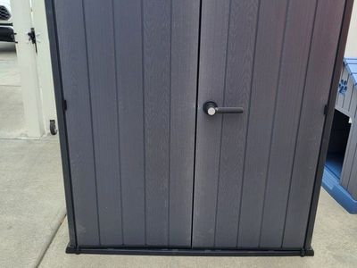 Keter- Cortina Alto 50cu.ft Outdoor Vertical Lockable Shed* Black