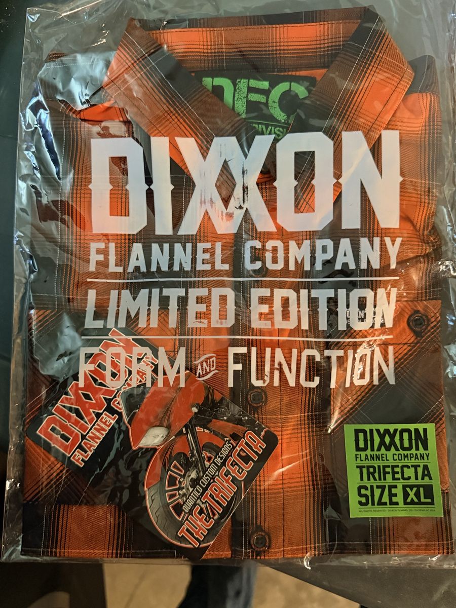 Dixon Flannel Company Limited Edition Trifecta Short Sleeve Plaid Shirt youth XL