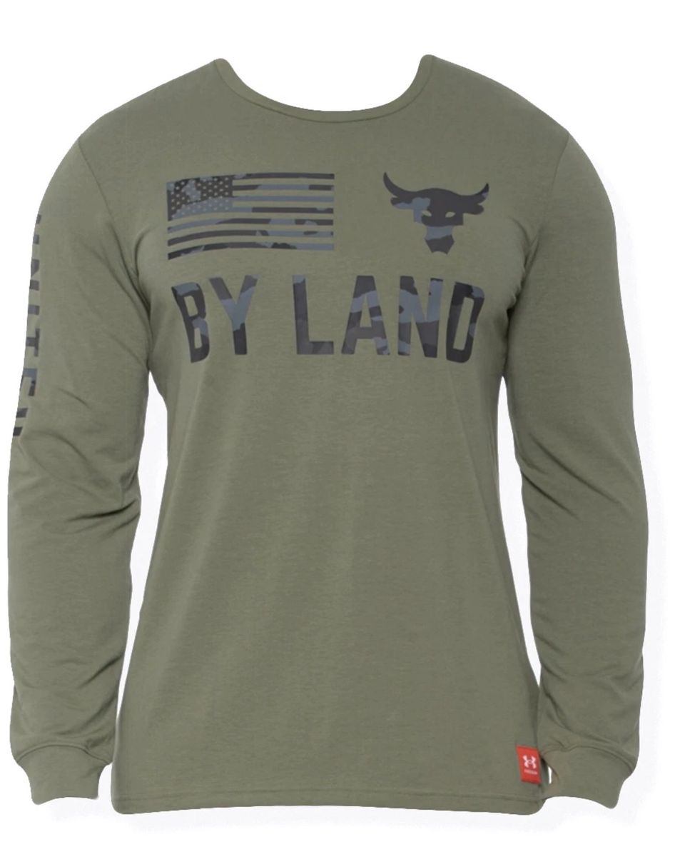 Under Armour Project Rock Veterans Day By Land Shirt - NWT Mens XL