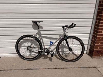 State Bicycle Co. Fixed Gear / Single Speed Road Bike Silver
